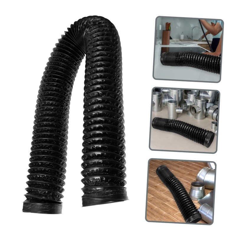 KONTONTY 4 Inch Aluminum Foil Ducting Extend Vent Hose Kit