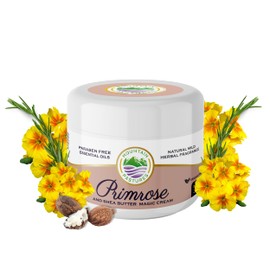 NEW Golden Shea Butter Infusion: Mountain Pastures® Magic Primrose Cream Multi-Purpose Plant-Based Skincare Cream for Face, Body, Hair, Pregnancy - Moisturize & Softening Rough Skin & Dry Feet, 3.6 Oz
