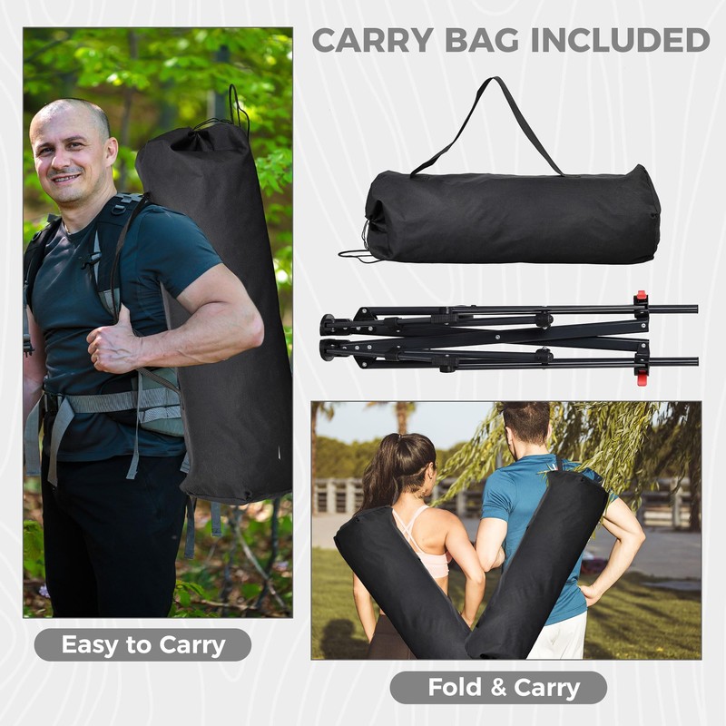 Ainfox Hammock Camping Chair with Footrest, Foldable Portable Rocking Chairs