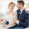 Blue Sixpence Coin Wedding Gift Box for Bride, Mother of