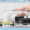 Handheld Electric Cleaning Brush Multifunctional with 5 Replacement Brush Heads