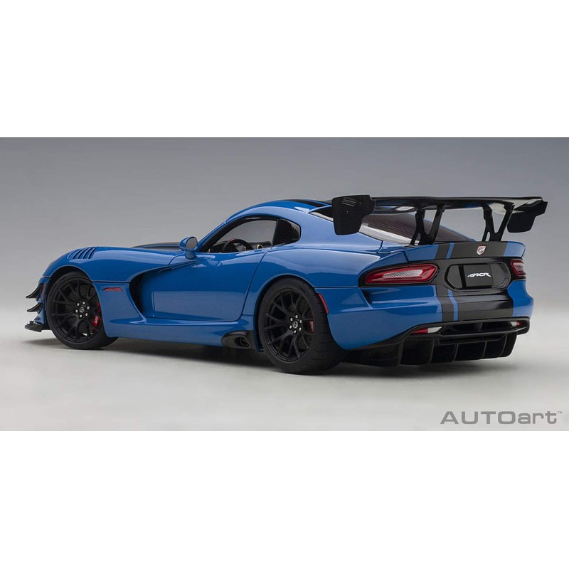 AUTOart 71734 1/18 Dodge Viper ACR Blue/Black Stripe Finished Product
