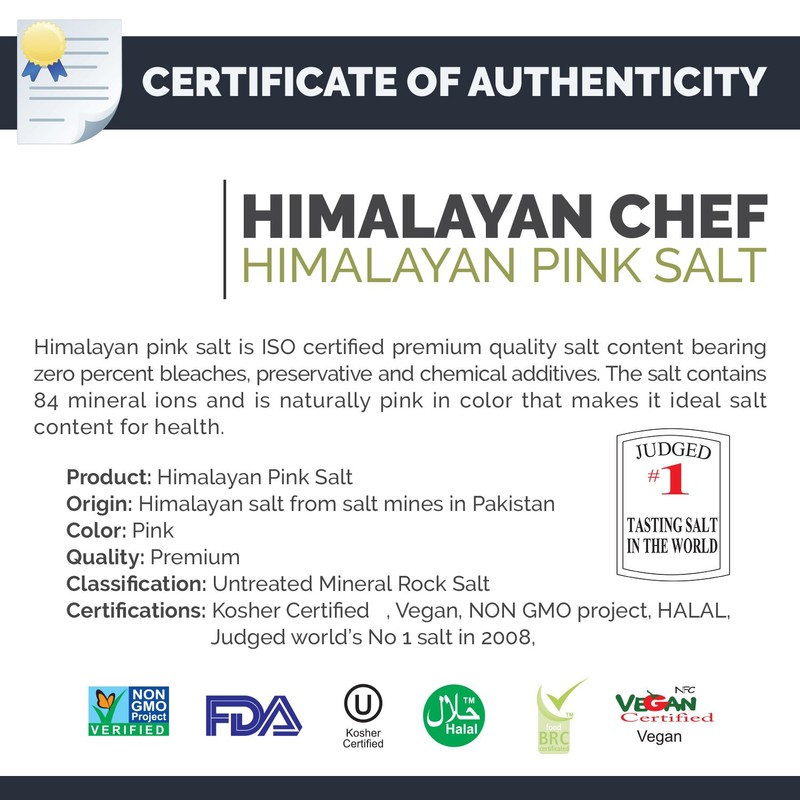 Himalayan Chef Pink Salt Fine-2lbs