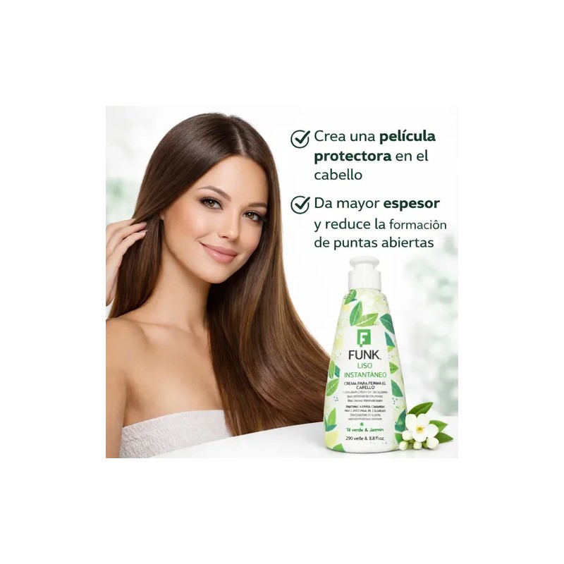 Crema De Peinar Funk Liso Instantaneo Con Provitaminas B5