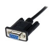 StarTech.com StarTech 1m DB9 RS232 Serial Null Modem Cable Male