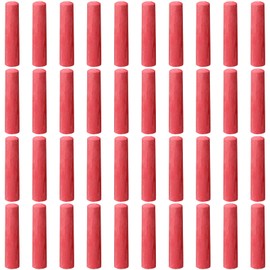 ywmigl 40 Pcs Sidewalk Chalks for Kids Non Toxic Jumbo Chalk for Party Gift Outdoor Art Classroom Play Painting (Red)