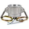 2 pcs Aluminum Camlock Fittings (3/4" Part DC) Cam Groove