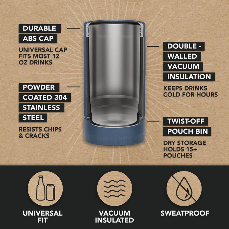 DUALIE Lower Deckie - Insulated 12 oz Can Cooler with