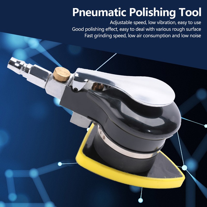 Handheld Air Sander Grinder Polisher Pneumatic Polishing Tool 12000rpm (75*100mm)