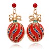 cocojewelry Christmas Ornament Bow Post Dangle Earrings