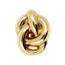 Bezelry 12 Pieces Thick Knot Metal Shank Buttons. 17mm X 13mm(Gold)