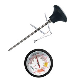 WOONEKY Thermometer Clip Set Thermometer Cooking Probe Steak Thermometer Thermometers Cooking Kitchen Thermometer Meat Cooking Thermometer Grilling Meat Thermometer Stainless Steel Silver