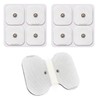 SensaMed - Set 9 Electrodos Parches 5x5 Lumbar Broche 3.5mm