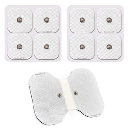 SensaMed - Set 9 Electrodos Parches 5x5 Lumbar Broche 3.5mm TENS EMS - Compatibles con Beurer