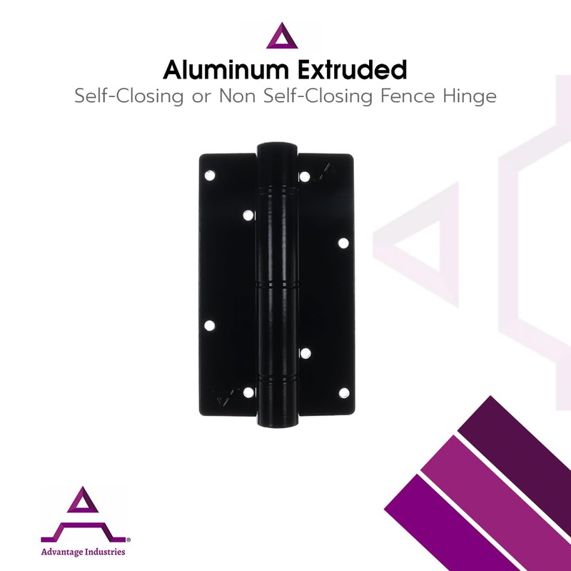 Advantage Industries Extruded Self-Closing Gate Hinge | Powder-Coated Steel Hinge