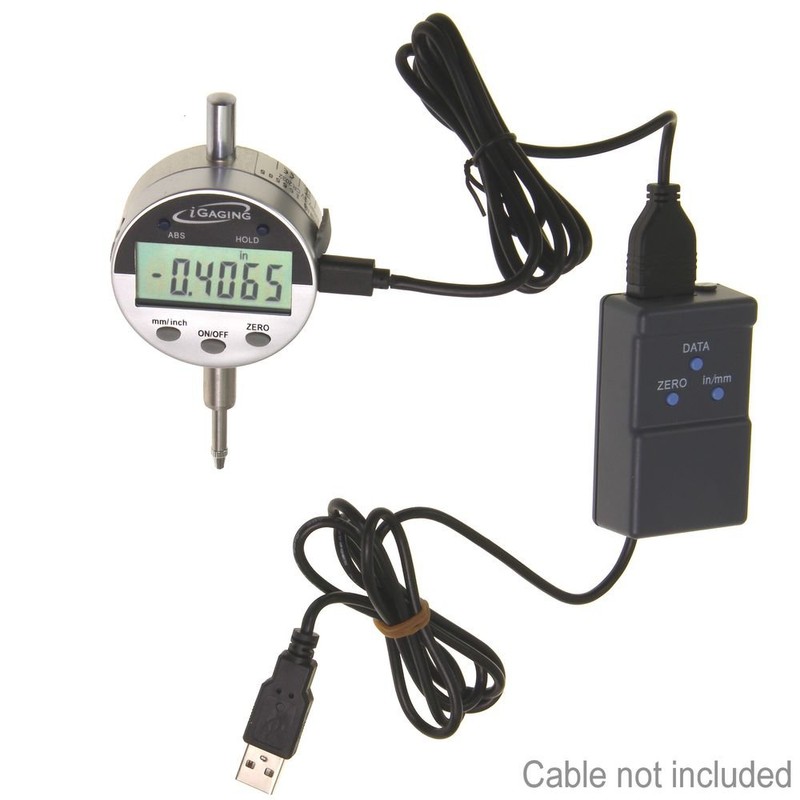 iGaging 0.5"/0.0005" Digital Electronic Indicator Gauge w/Absolute and Hold Functions