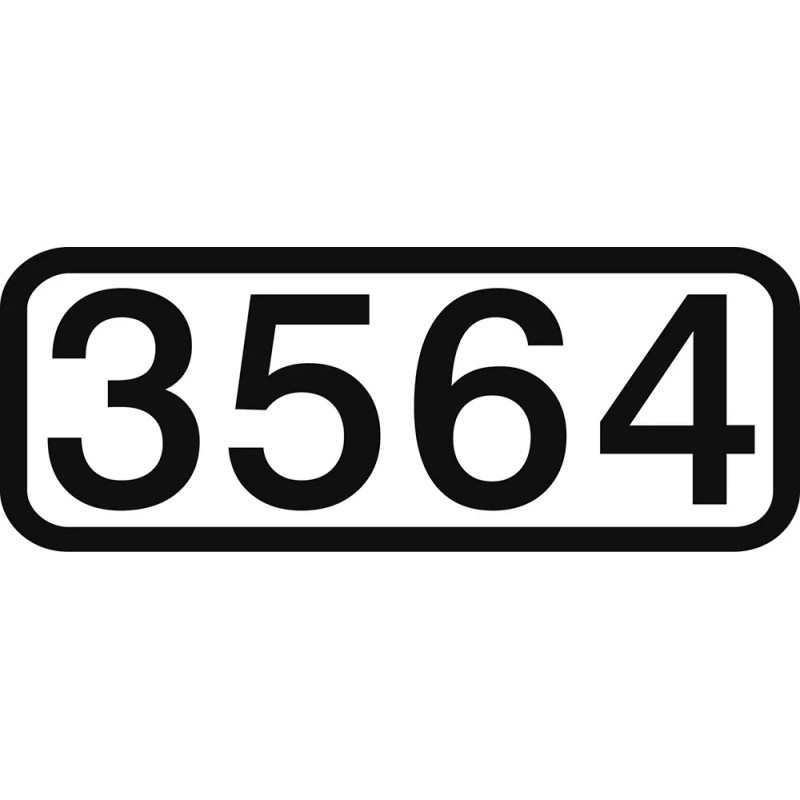 ShellScale Decals HO106 - 8" EMD/GE Number Board DECALS -