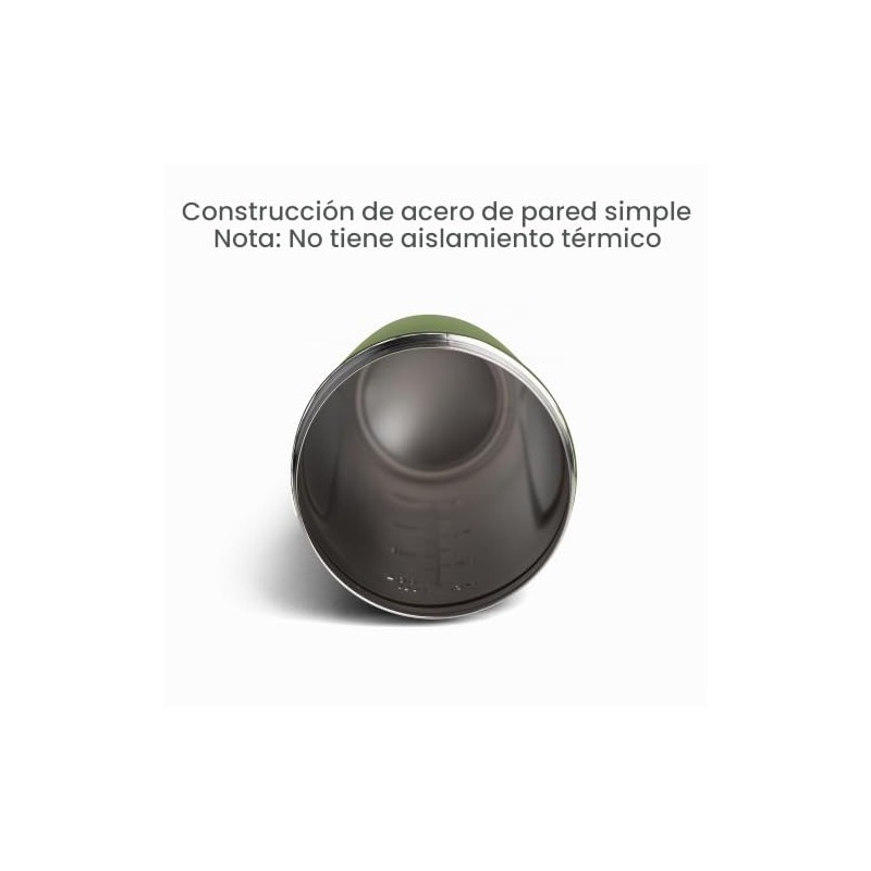 SmartShake Reforce Verde Botella Mezcladora de Acero Inoxidable 900 ml,