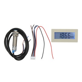 Motor Tachometer 10 to 9999 LCD Display Accurate Measurement RPM Tachometer with Hall Sensor DC8‑24V