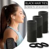 100 Uds Bandas Elásticas Negras Para Cabello