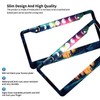 Aurora Forest Moon License Plate Frame 2 Pack, Universal Aluminum