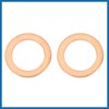 A ABSOPRO 2 Sets 14mm Diameter Banjo Hose Barb Bolt