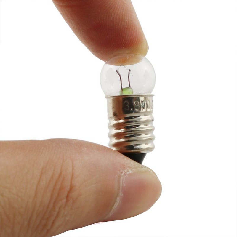 E-outstanding 10pcs E10 Mini Light Bulbs Experiment Screw Base Indicator