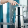 Korkmaz A225 Aqua Turkish Teapot Set,18/10 Stainless Steel Double French