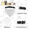 HACRAHO Dog Bandana Collar, 2 PCS Solid White DIY Dog