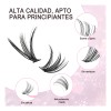 Extensiones Pestañas Diy, Kit De Racimos De Pestañas Mixto