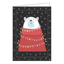 Ursus 3080099F Embroidery Card Set, Christmas, Greeting Cards A6, for Embroidery 8 Christmas Greeting Cards 250 g/m², with 8 Envelopes, 5 Docks of Embroidery Thread and an Embroidery Needle