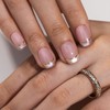 Curvlife Soft Gel Press on Nails, Cat Eye French Nail