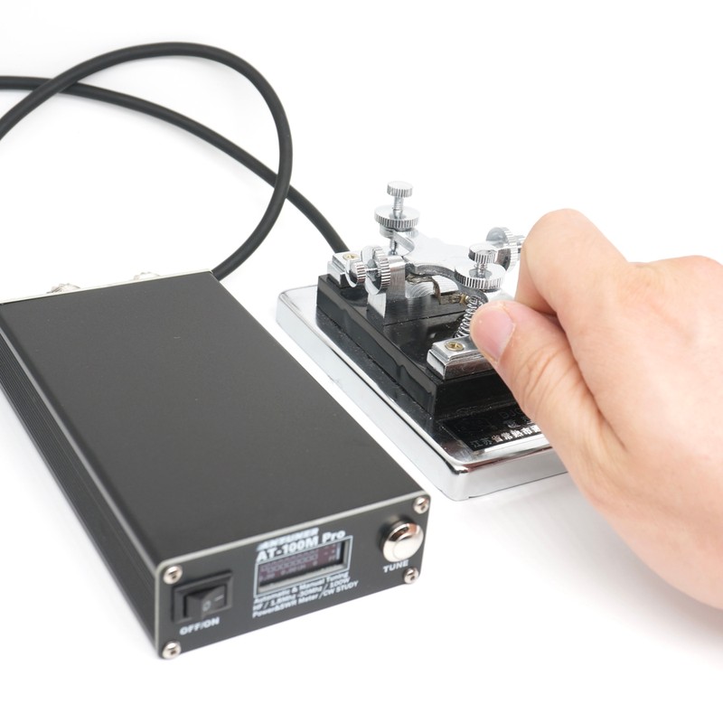 AT100M Pro Antenna Tuner 1.8Mhz-30Mhz Automatic Manual Tuning Device 125W