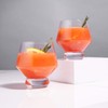 Viski 6448 Raye: Footed Punch Cups, Glass (Lead-Free Crystal), 8
