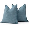 Artscope Set of 2 Cushion Covers, Plain Throw Cushion Cover,