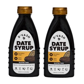 D'vash Date Syrup, 14.1 Ounce Squeeze Bottle | Vegan, Paleo, Gluten-free and Non-GMO | 2 Pack