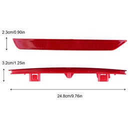 Slakerbe Car Rear Bumper Reflector Fit for Honda for Odyssey 2011-2017 Left and Right Rear Reflector Assembly Replace 33505TK8A01,33555TK8A01