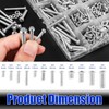 Nuts and Bolts Assortment Kit, M3 M4 M5 Carbon Steel