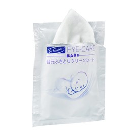 Dr. Fischer Eye Wiping Clean Sheet (For Babies), 2 Boxes of 30 Packets (Large Sheet: Approx. 5.1 x 5.1 inches (13 x 13 cm))