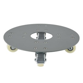 SOMOLUX Plant Dolly with Wheels, Heavy Duty Thick Steel Plant Caddy with Wheels, Rolling Plant Stand Cart with Casters Indoor/Outdoor for Flower Pot Garden Pot Mover 12in Load-Bearing 450Ibs (Gray)