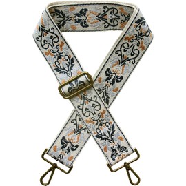 Xundefeng 2 Inch Wide Women's Boho Replacement Handbag Straps for Crossbody Purse Bags Lady Girls Canvas Bag Strap