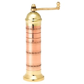 Pepper Mill Imports Atlas Salt Mill, Copper/Brass, 8"