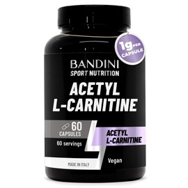 Bandini® Acetyl L-CARNITINE 1000mg per Serving | 60 Vegan Capsules (2 Months Supply) | High Strength ALCAR | L Carnitine Tartrate Natural Energiser | Improves Sports Performance & Metabolism | Non-GMO