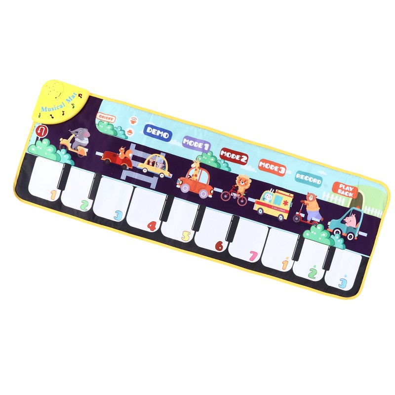 Children Musical Mat Animal Pattern Musical Keyboard Mat Early Learning