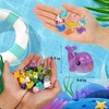 Lugailly Mini Resin Ocean Animals Figures to Hide 36 PCS