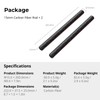 SmallRig 15mm Carbon Fiber Rod for 15mm Rod Support System,