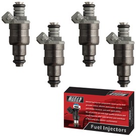 MACAX Set of 4 Fuel Injectors 53030778AB FJ682 Replacement Compatible with Dodge Dakota 1996-2002 Jeep Cherokee 1996-2000 TJ Wrangler 1997-2002 2.5L L4 - Replaces RL030778AB 812-11128
