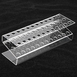 【P14】Transparent Acrylic Pen Holder Stationery Store storage organizer:_36 hole 27*8*7.5cm