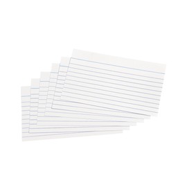 5 Star Record Cards Ruled Both Sides 5x3in 127x76mm White [Pack of 100]