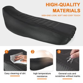 xitomer Seat Cover Compatible with KLR650 2008-2018 KLR650 Gen2 Motorcycle Seat Cover, Waterproof Leather Seat Cushion Cover